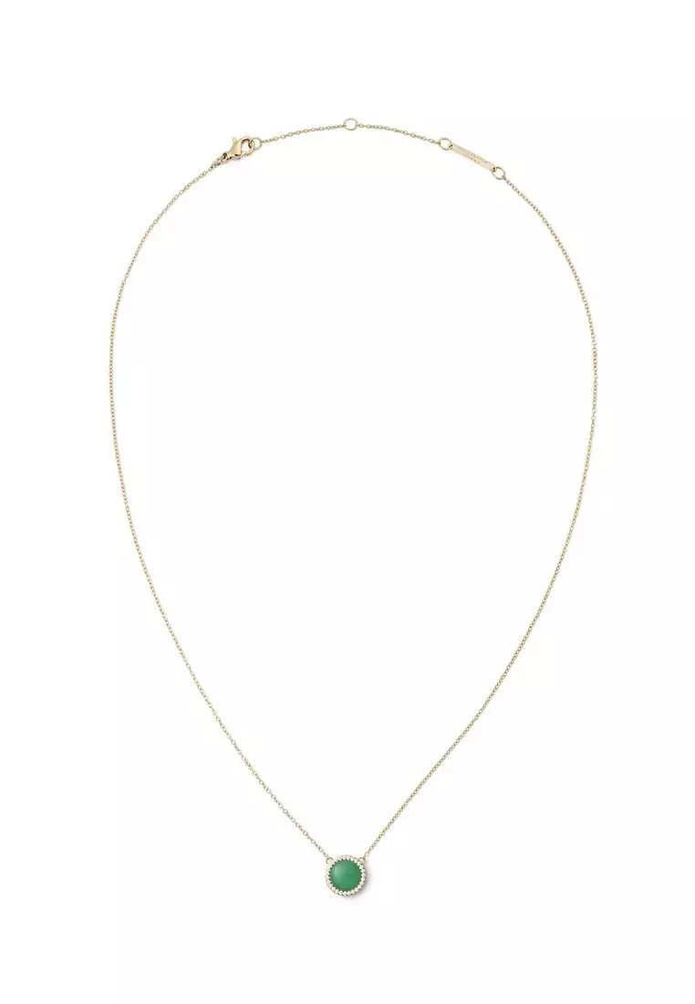 Audrey Necklace Jade Gold - Unisex Necklace for women and men stainless steel Necklace DW Official Authentic Original