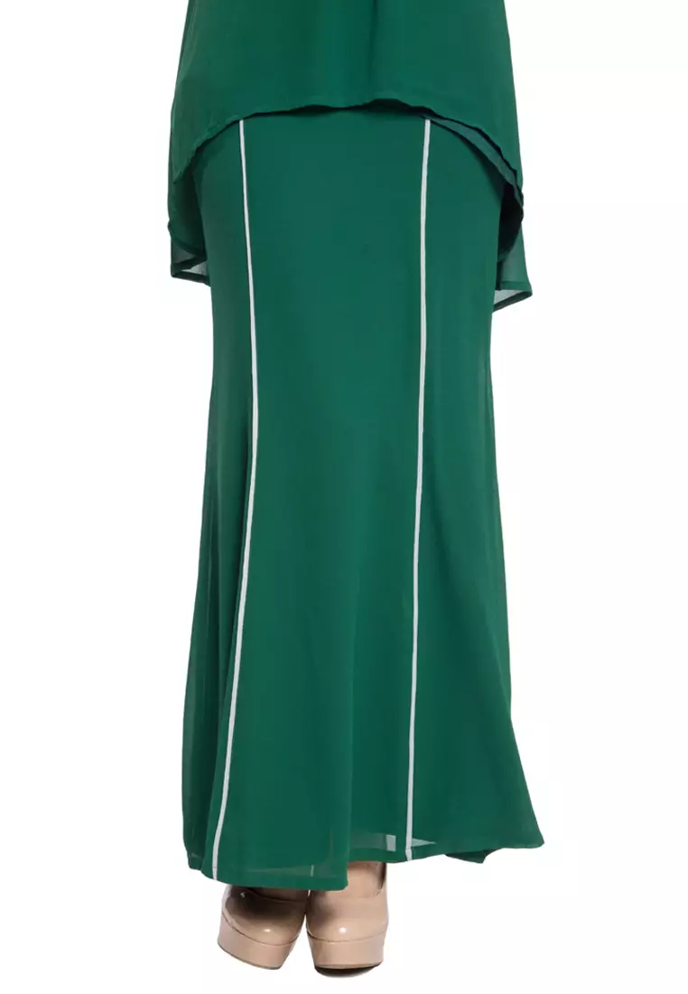 Buy RINA NICHIE COUTURE Falisha Kurung Modern in Emerald Green Online ...