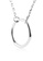 Majade Jewelry black and green MAJADE - Asymmetrical Sideway 925 Silver Chrome Diopside Necklace E6234ACE00C8BFGS_5