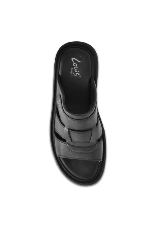 Slip On Faux Leather Casual Sandals