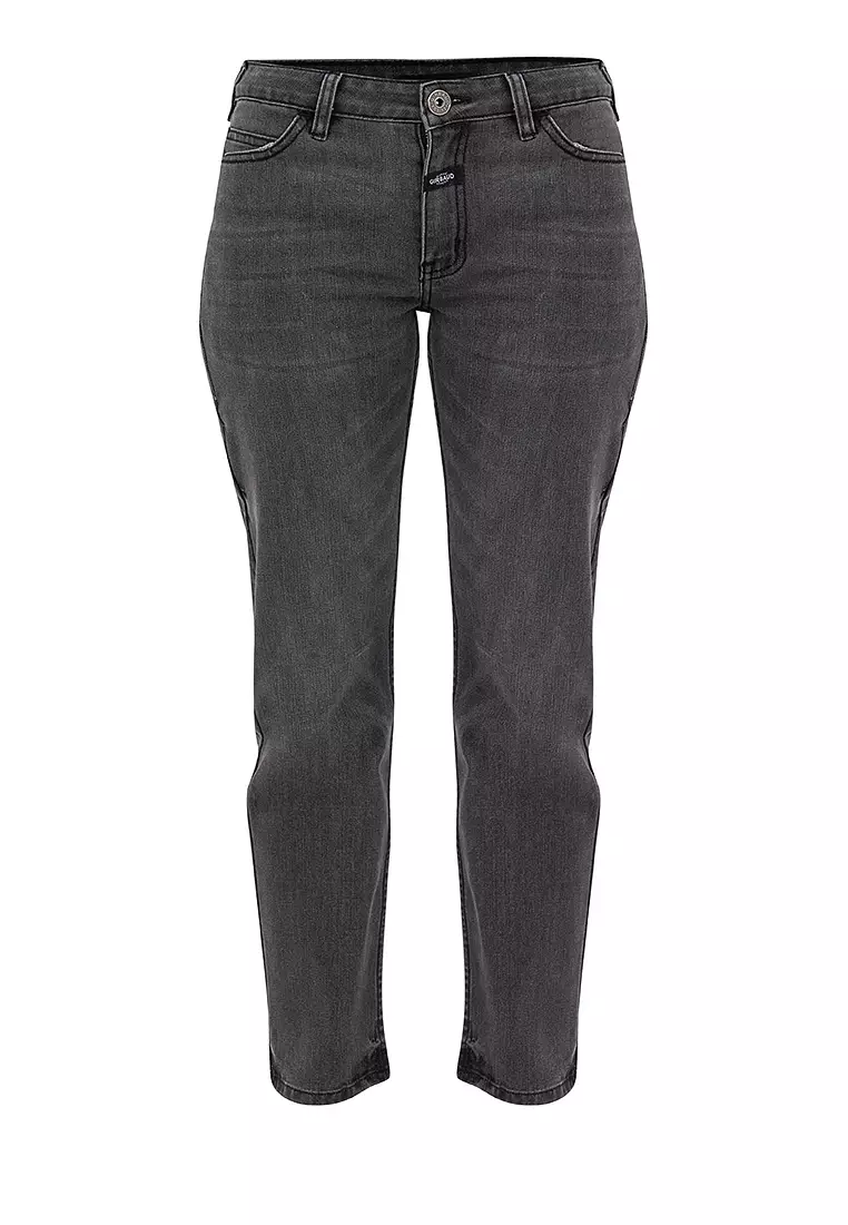 Ladies MW Slim Jeans Black