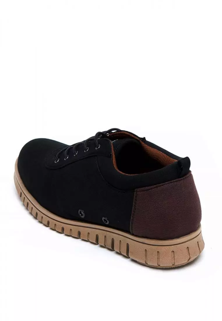 Footstep Footwear Polka Black Men Sneaker Shoes