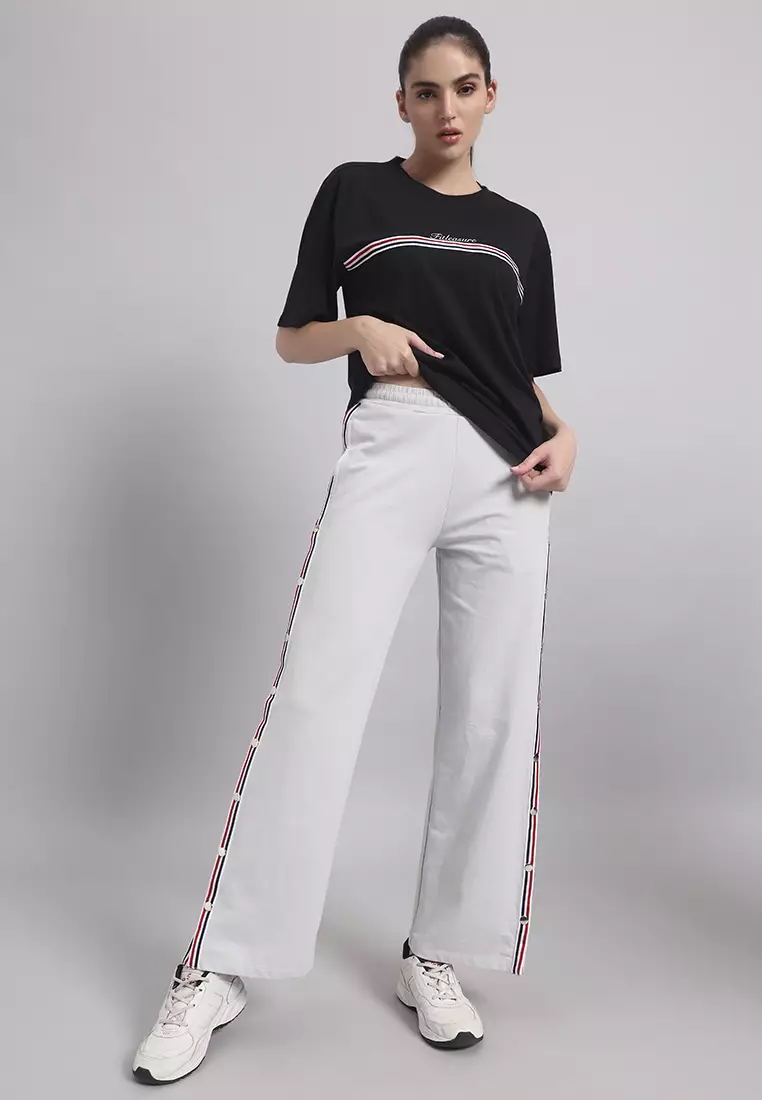 Celana Panjang Wanita Elevate Luxe Wide-Leg Performance Abu-abu