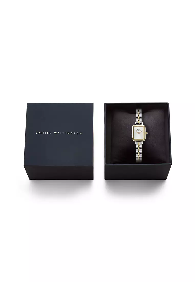 Quadro Mini 3-Link Two Tone Gold - Women Watch stainless steel watch DW Official Authentic Original