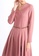 VIOLA pink V-NECKLINE DRESS WITH CHAIN 681A7AA3FC3DDEGS_4