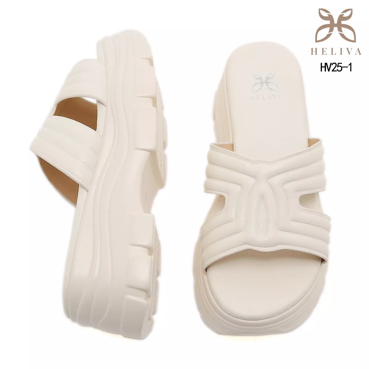 Heliva Zevia Statement Chunky Sandals in Lightweight Jelly Material HV25-1