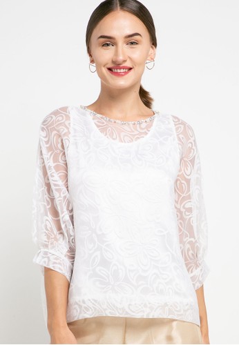 Jual Zone Blouse Organdi Original Zalora Indonesia