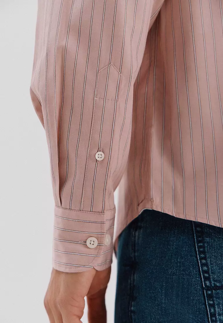 Striped Tencel Cotton Shirt