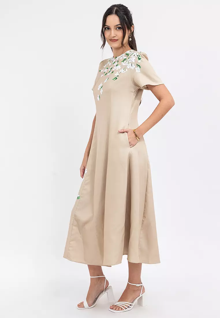 DELACRUZ Bishop Sleeve Dress
