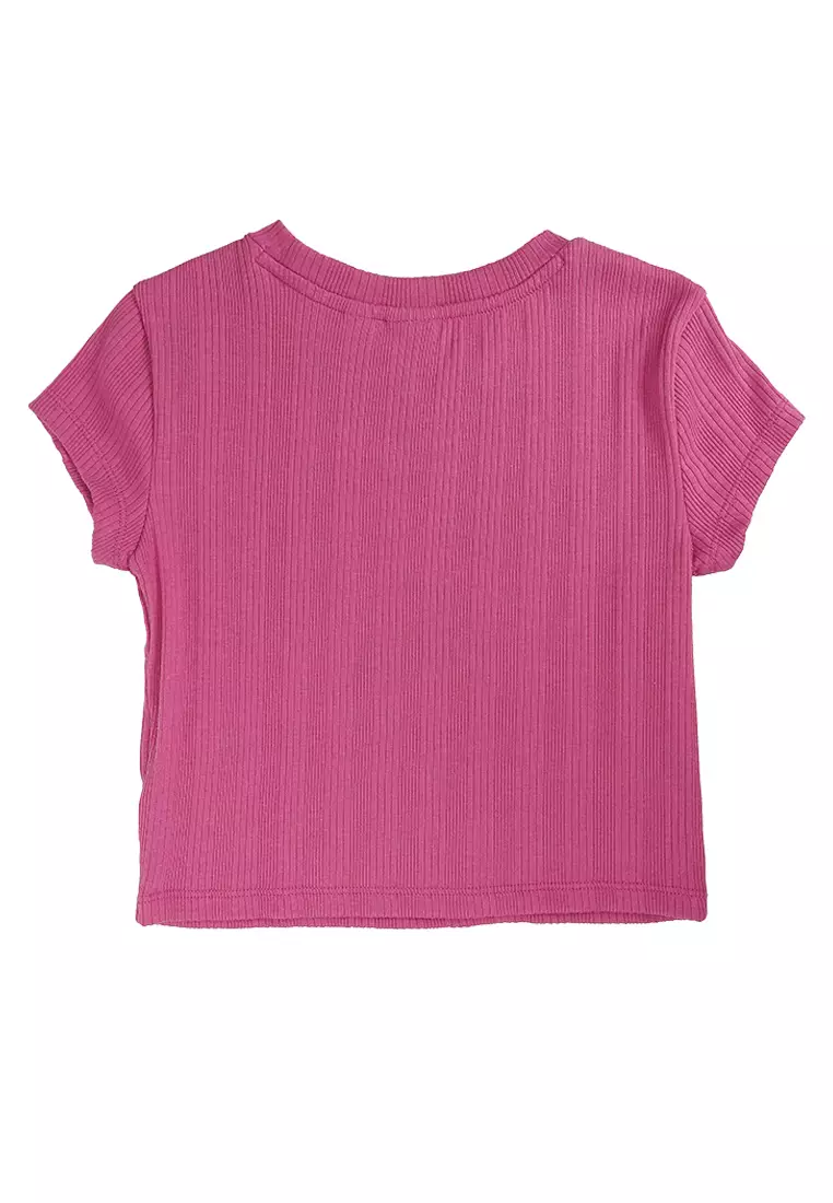 Kids Variegated Rib Fitted T-Shirt