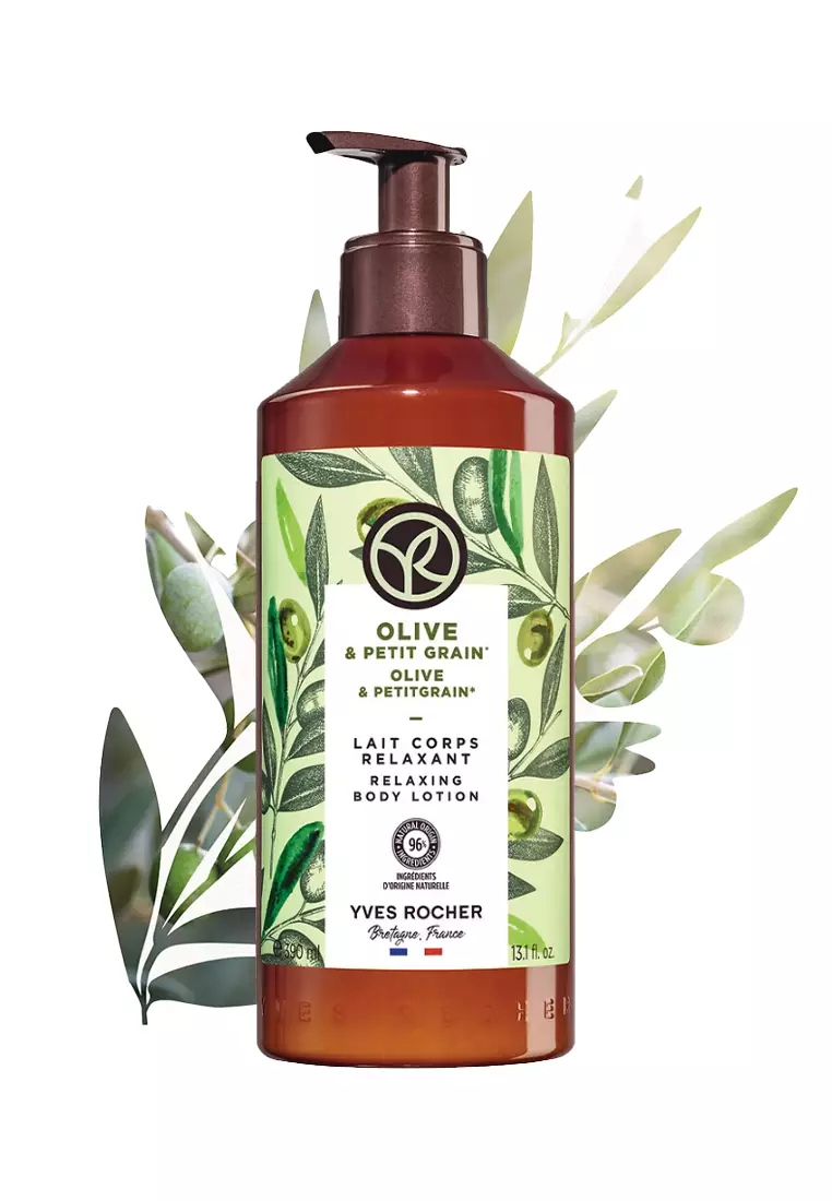 Olive Petitgrain Relaxing Body Lotion - 390ml Natural, Silicone Free, Colorant Free