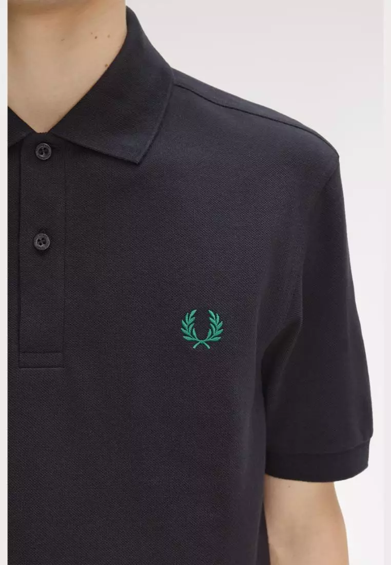 Fred Perry M6000 The Twin Tipped Fred Perry Shirt (Navy / Sport Green)