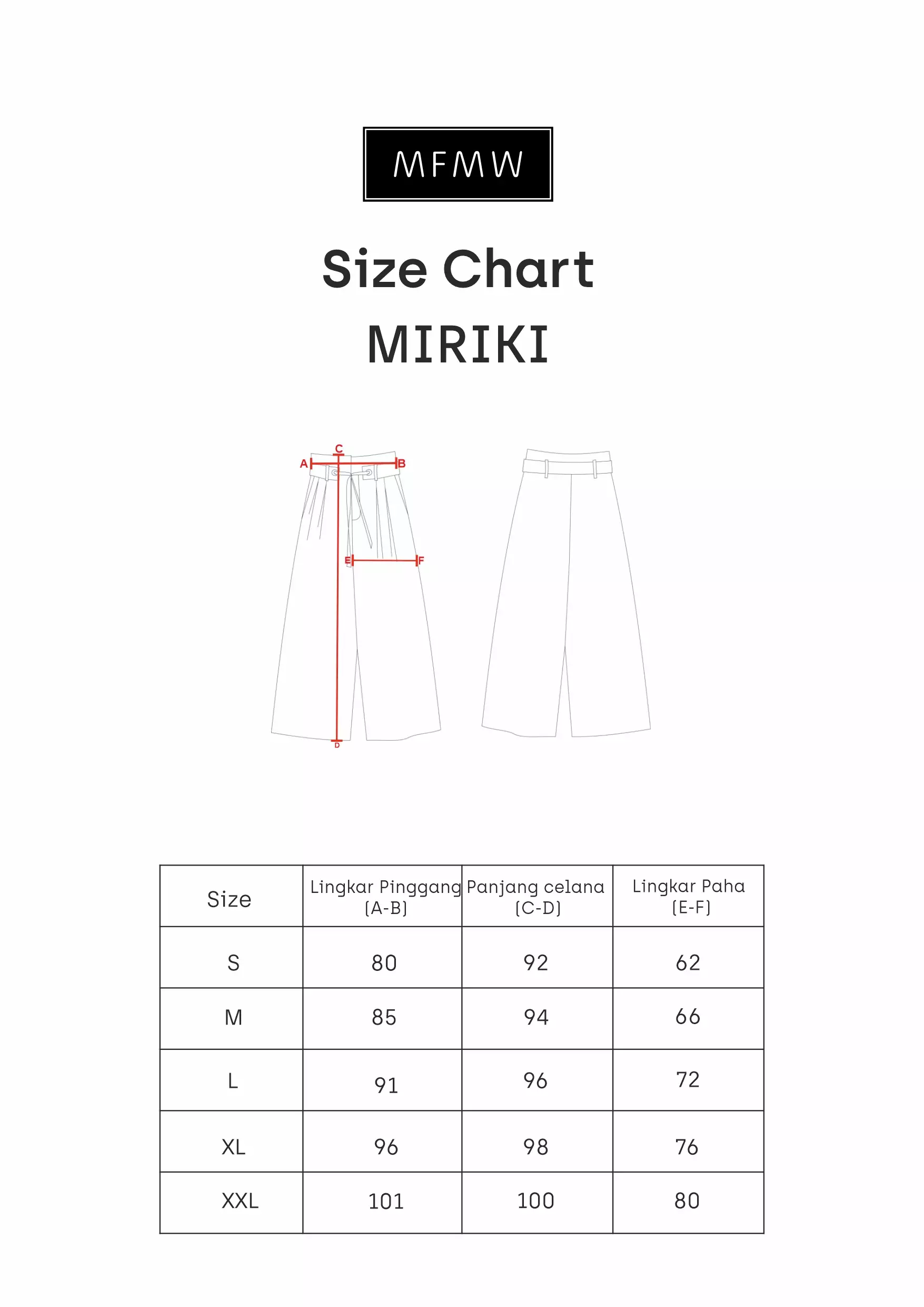 MFMW Miriki Celana Panjang Kulot Black