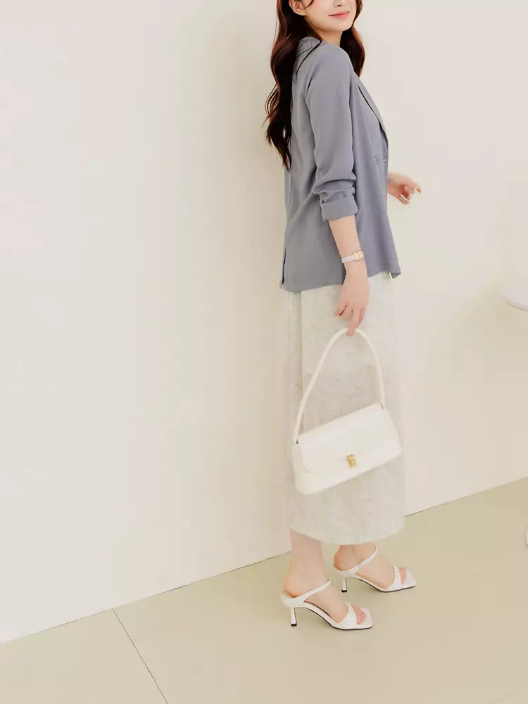 Shawl Lapel Double-Breasted Blazer [EA3618]