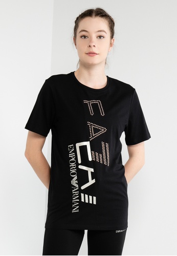 EA7 black Logo T-Shirt 7C76AAA60FCD56GS_1