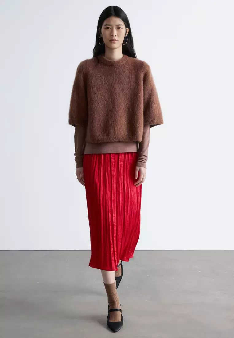 Mohair-Blend Knitted Top