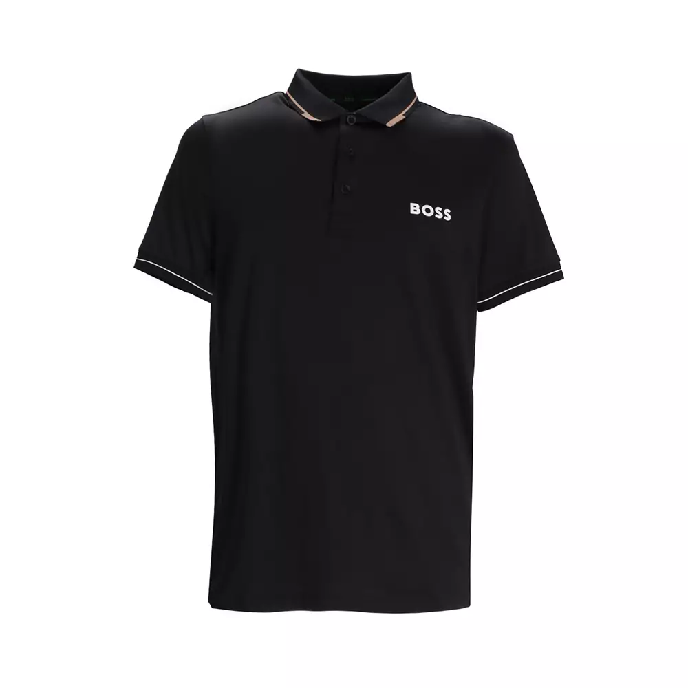 Jual Hugo Boss Paul Pro Slim Fit Polo Shirt Black Original 2025