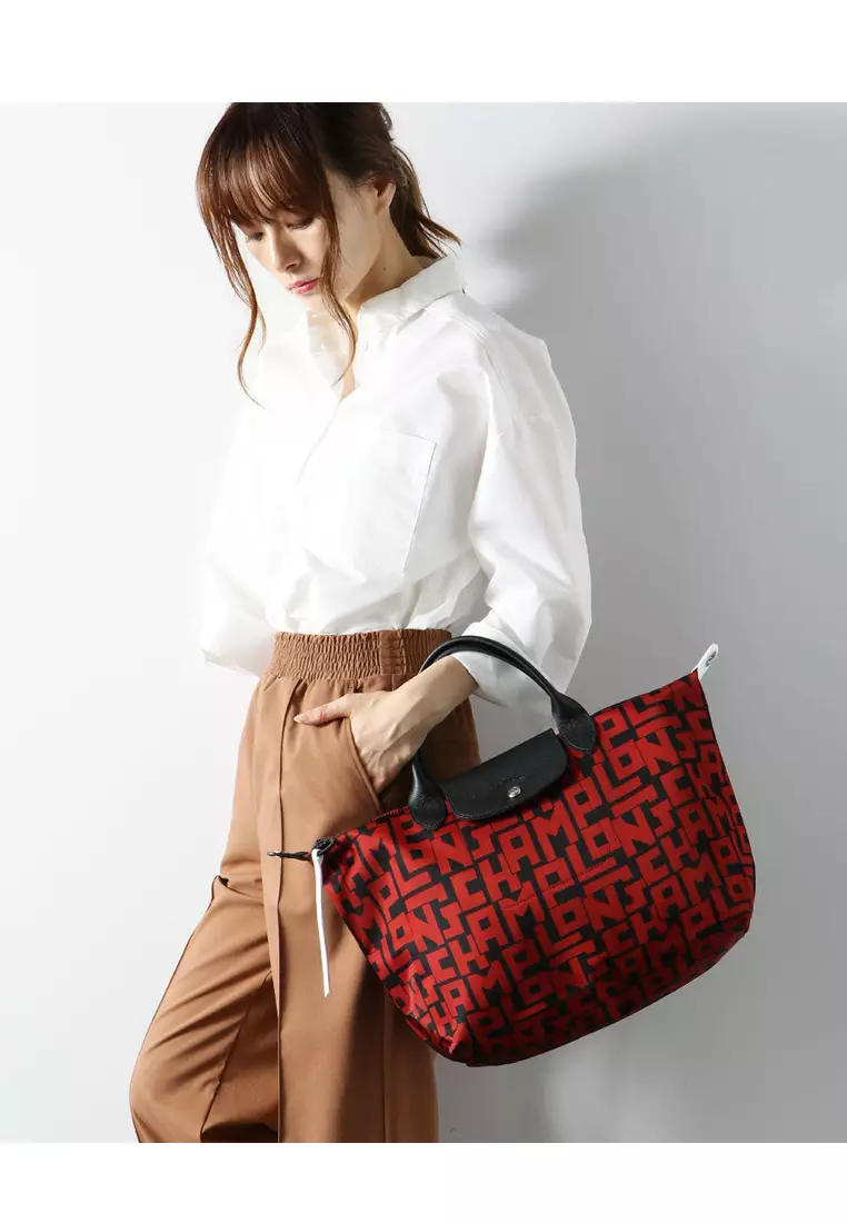 Le Pliage LGP Small Top Handle Bag - Red/Black