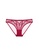 ZITIQUE red Young Girls' European Style Soft Thin Half-cup Lace Lingerie Set (Bra And Underwear) - Wine Red 71B68USC9E26FFGS_3
