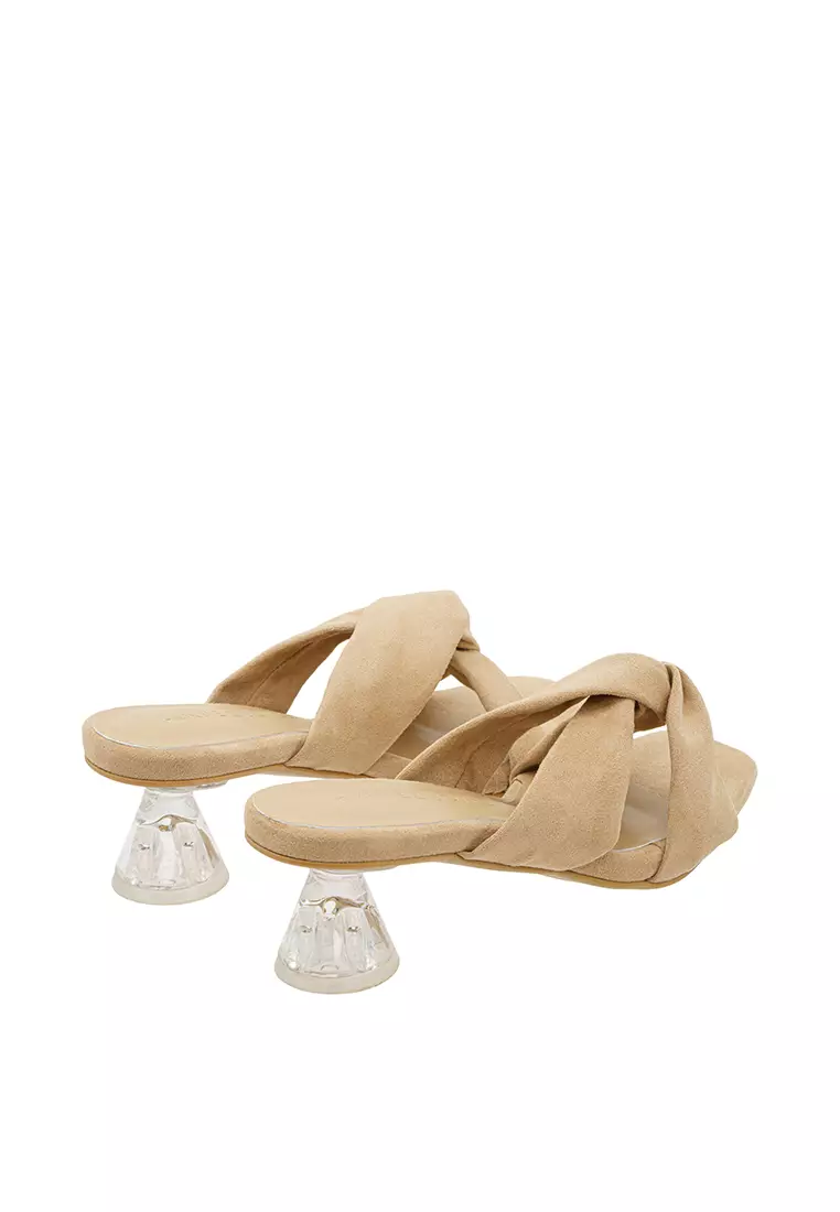 Gemini Sandals Ladies Women Shoes (Nude)