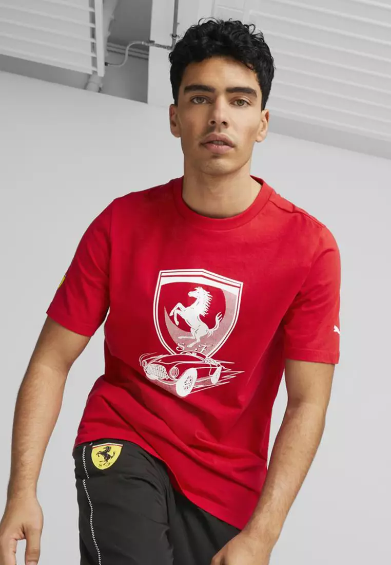  PUMA Men's Standard Scuderia Ferrari Race Shield Tee