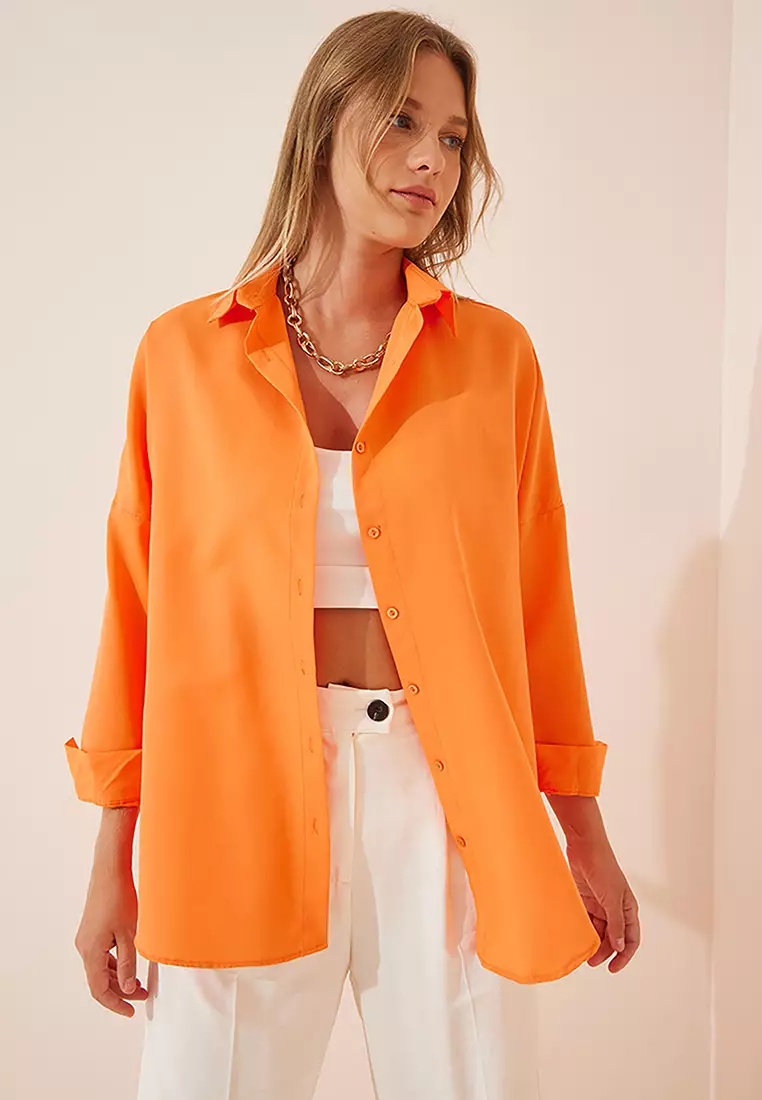 Oversize Long Basic Shirt