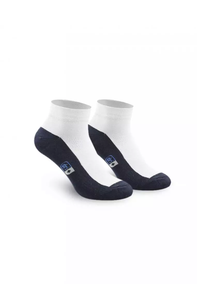 DMCG12 Men's Cotton Lite Casual Ankle Socks - 3 Pairs
