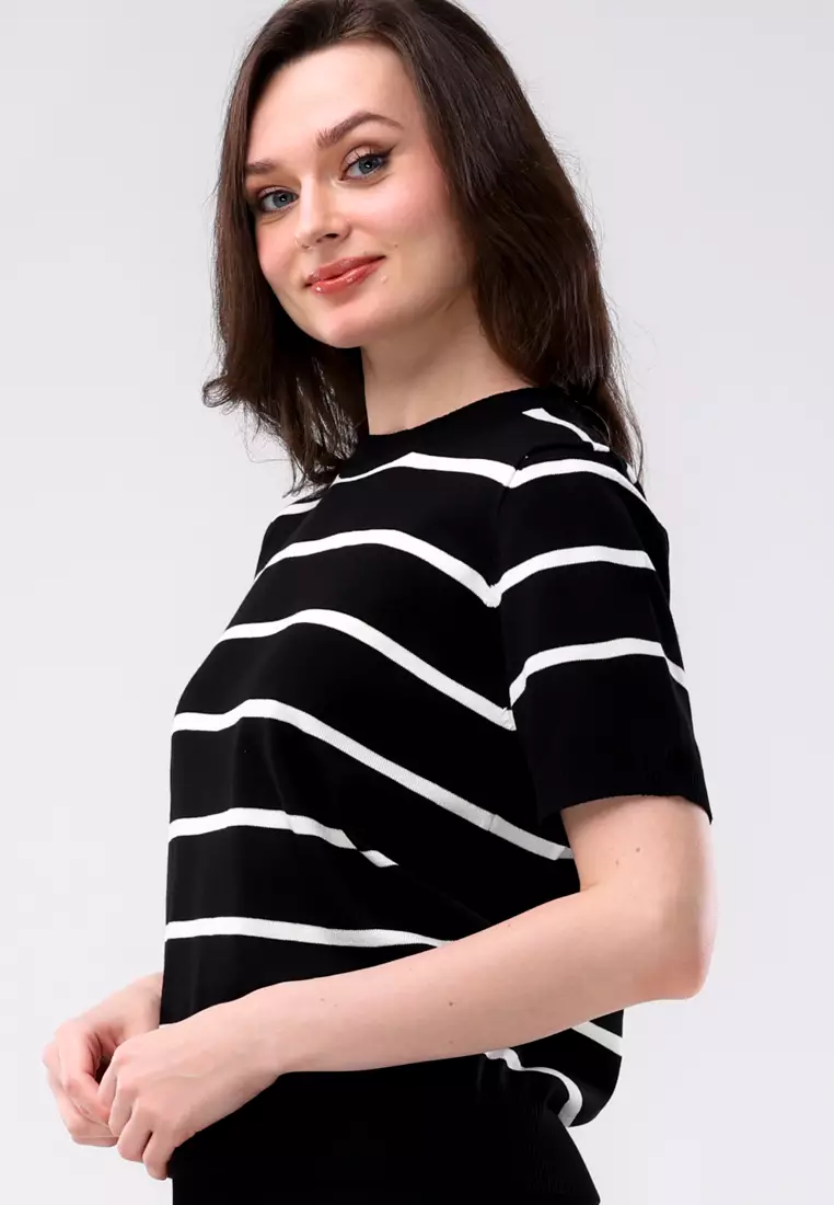 Ladies Knitted 2 In 1 Blouse & Pants