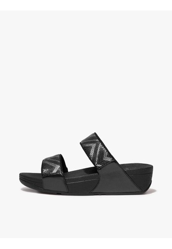Jual FitFlop Fitflop Lulu Sequin Zigzag Slides - All Black - Black Original  April 2023| ZALORA Indonesia ®