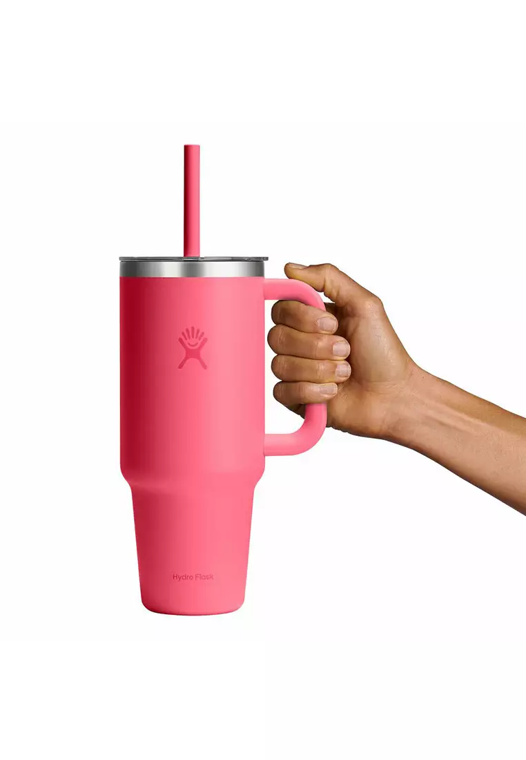 Hydro Flask All Around Travel Tumbler Clear 40 oz Popstar Pink