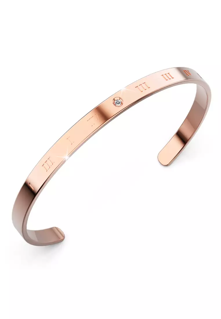 Rose gold bangle on sale bracelet