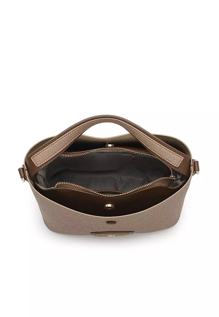 Women's Top Handle Bag / Sling Bag / Crossbody Bag / Shoulder Bag (Tas Tangan Wanita / Tas Selempang Wanita / Tas Bahu Wanita) - Cokelat