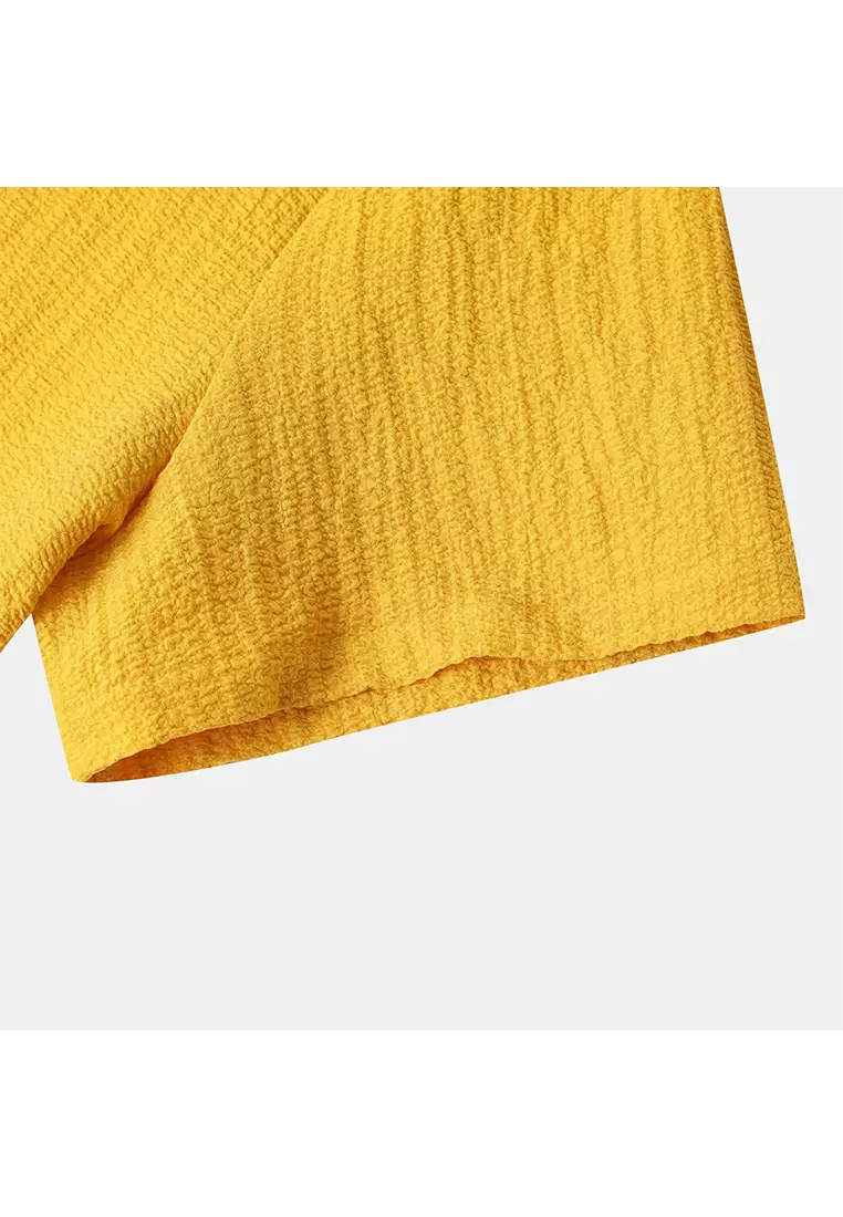 Solid Color Short-Sleeved Shirt YL-A89