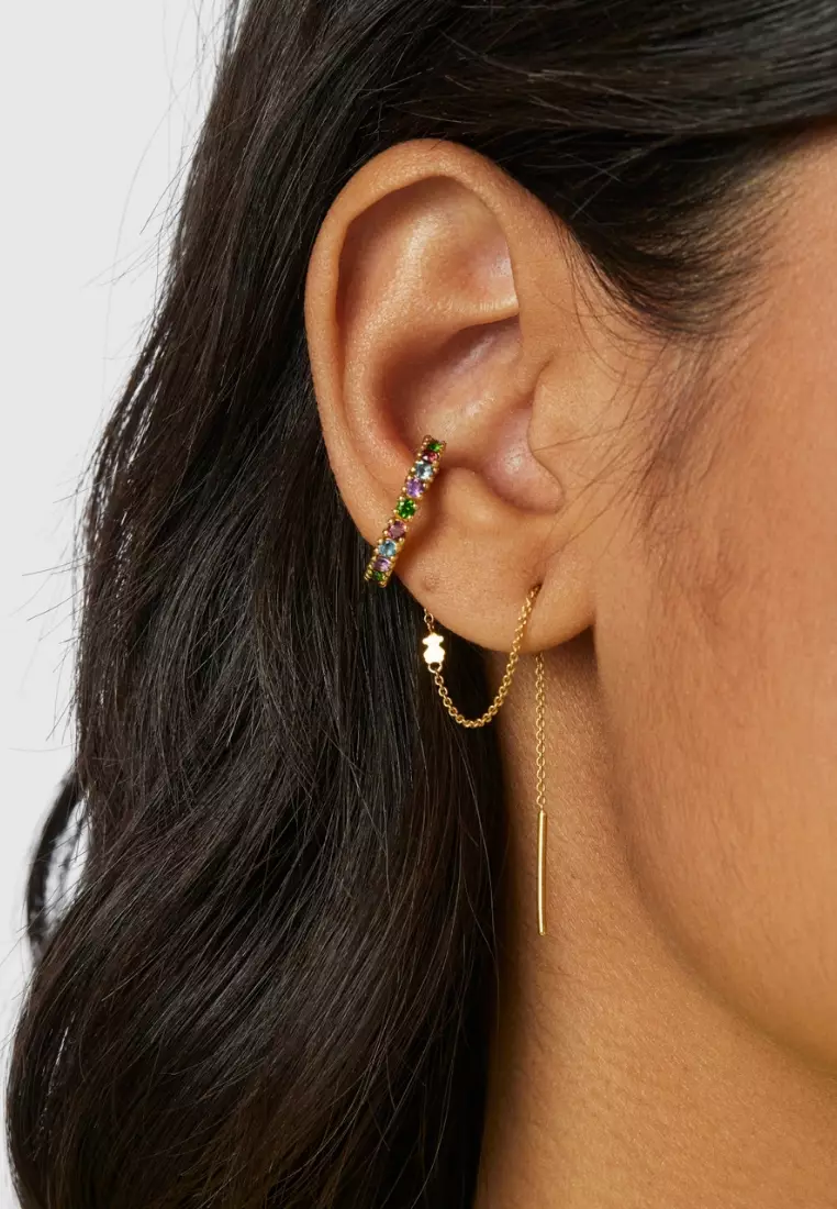 Buy TOUS TOUS Straight Earcuff Silver Vermeil Earrings with Gemstones  Online | ZALORA Malaysia