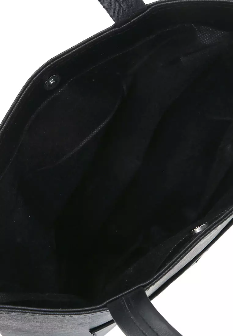Silvia Tote Bag Woman Design Casual Quality Premium - Black