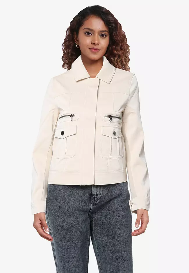 Buy Desigual Multi Pocket PU Jacket 2024 Online ZALORA Singapore