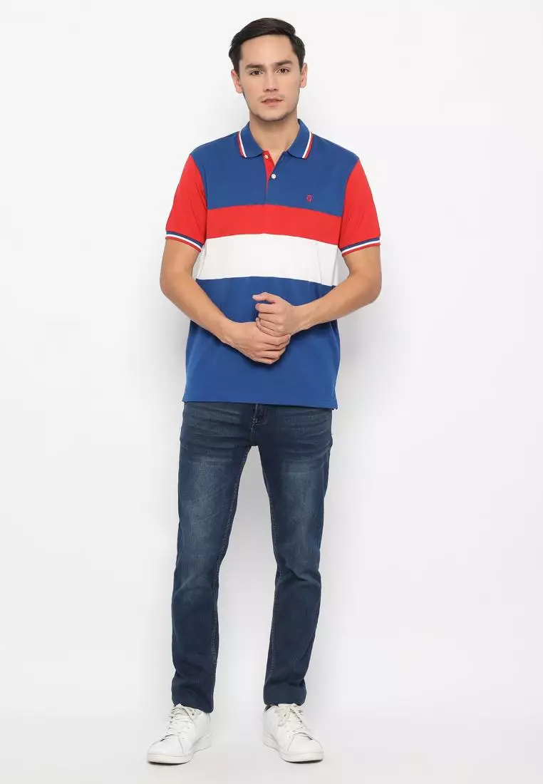 MATSUDA Kaos Polo Shirt Pria Kerah Fukagawa