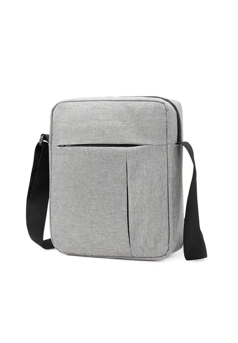 Buy Lara Men's Solid Crossbody Bag Grey 2024 Online ZALORA