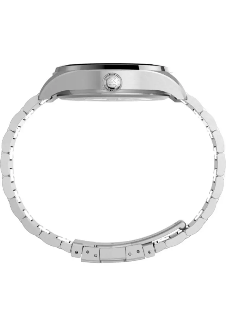 Waterbury traditional day date 42mm leather clearance strap watch