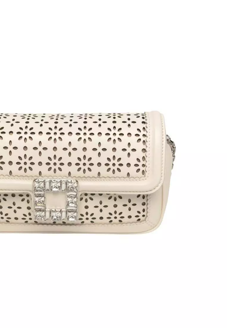 Buy Roger Vivier Jeu De Fille Clutch In Leather Chain Bag