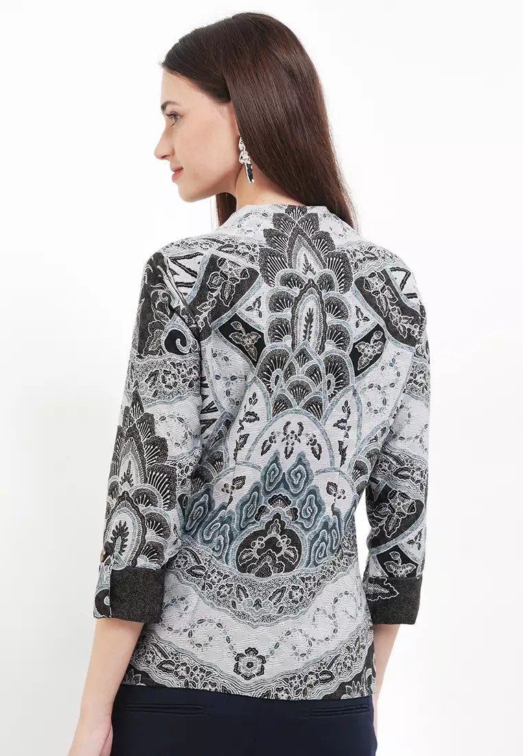 Blouse Regular Fit Batik Mega Mendung
