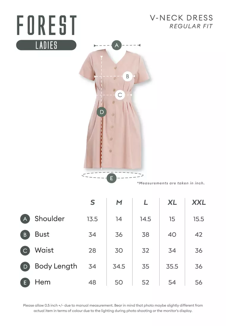 Forest Ladies Cotton Linen Dress Women Button Up V-Neck Dress - 885101-58BrickRed