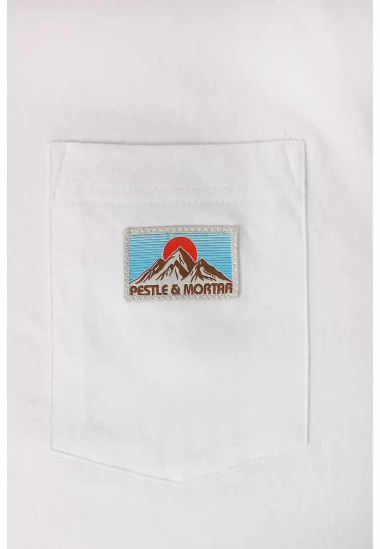 Mountaineering Pocket Tee White