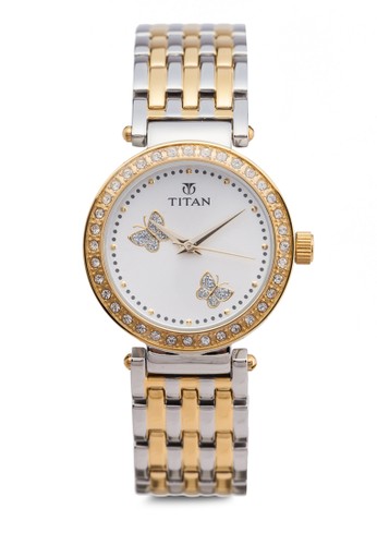 Titan P3H 9799BM01 水京站 esprit鑽時尚不銹鋼圓錶, 錶類, 時尚型