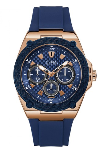 Jual Guess Watch Guess Jam Tangan Pria - Blue Rosegold 