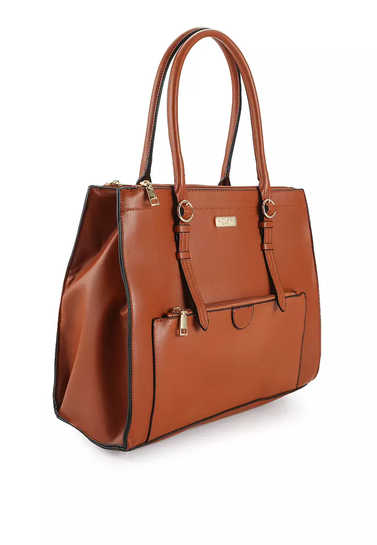 Buy Unisa Faux Leather Large Work Shoulder Bag Online ZALORA Malaysia