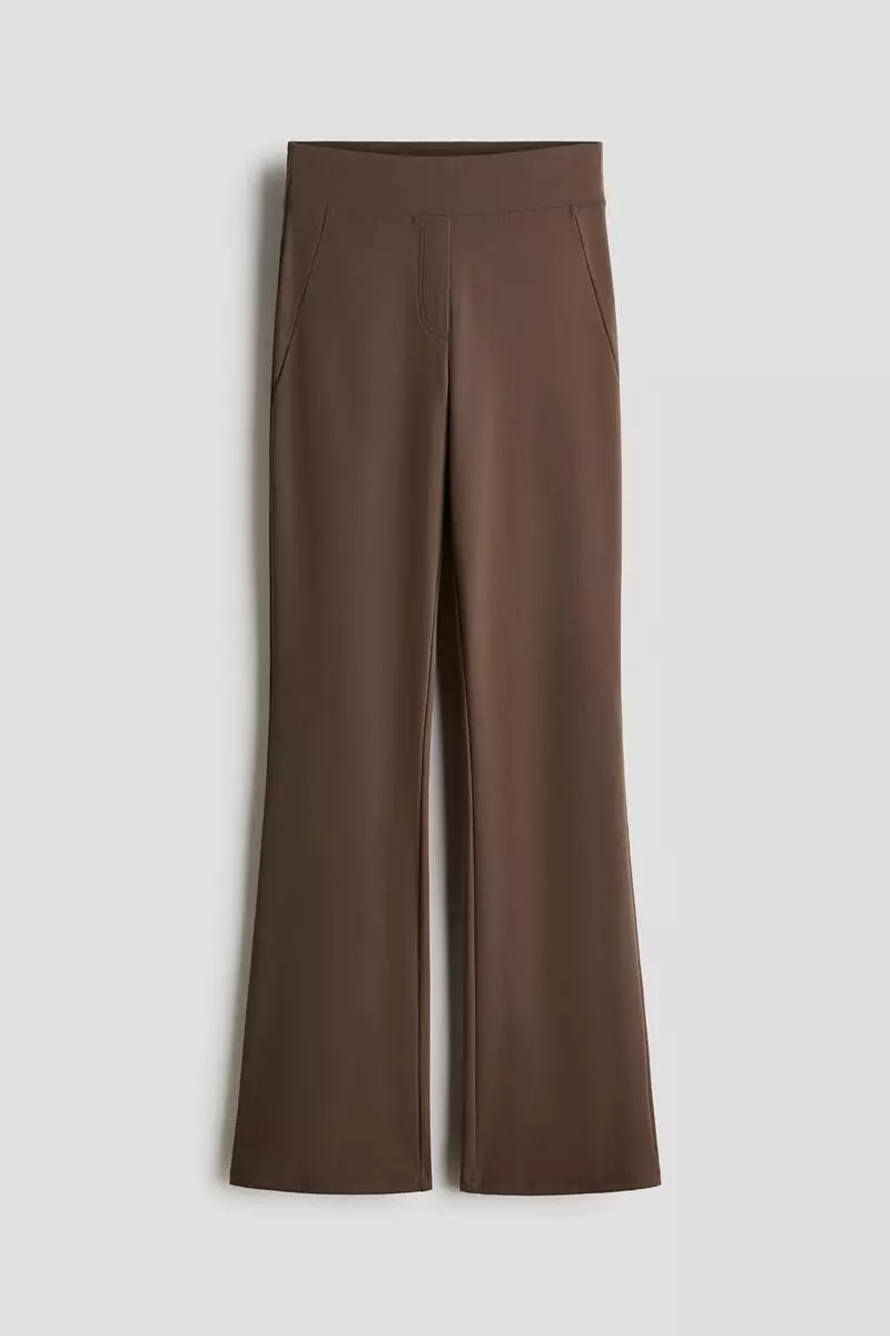 Four-way Stretch Flared Trousers