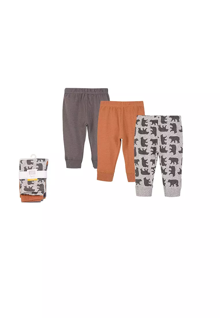 Buy Little Kooma Hudson baby boy pants set 3pc bear 14339ch Online