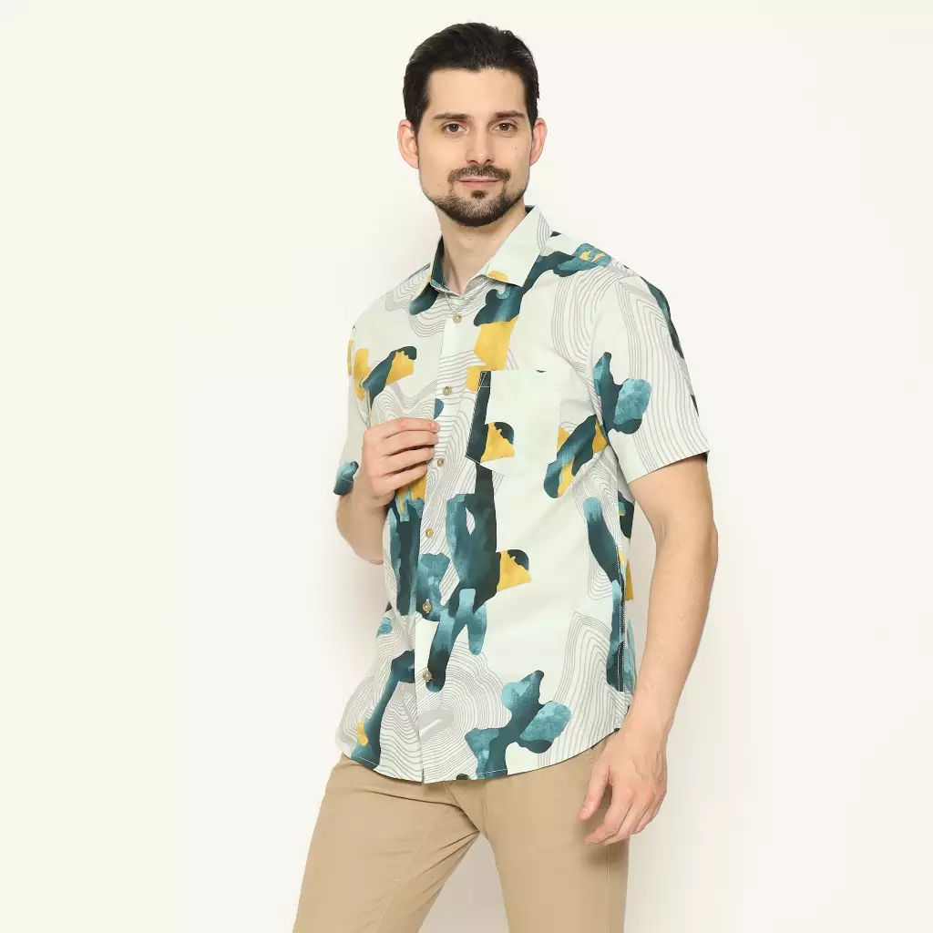 AMK Kemeja Pria Lengan Pendek SHP Eloah S/S Tosca