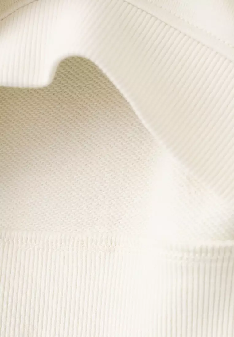 Sweatshirt with Embroidered Patches